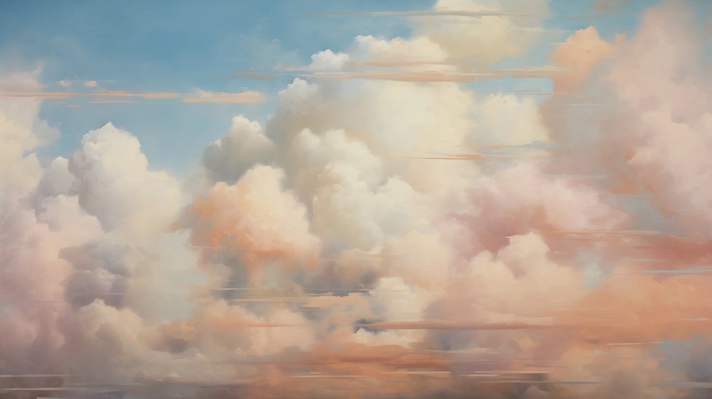 Prezentacja całego wzoru fototapety o nazwie Pastel Serenity