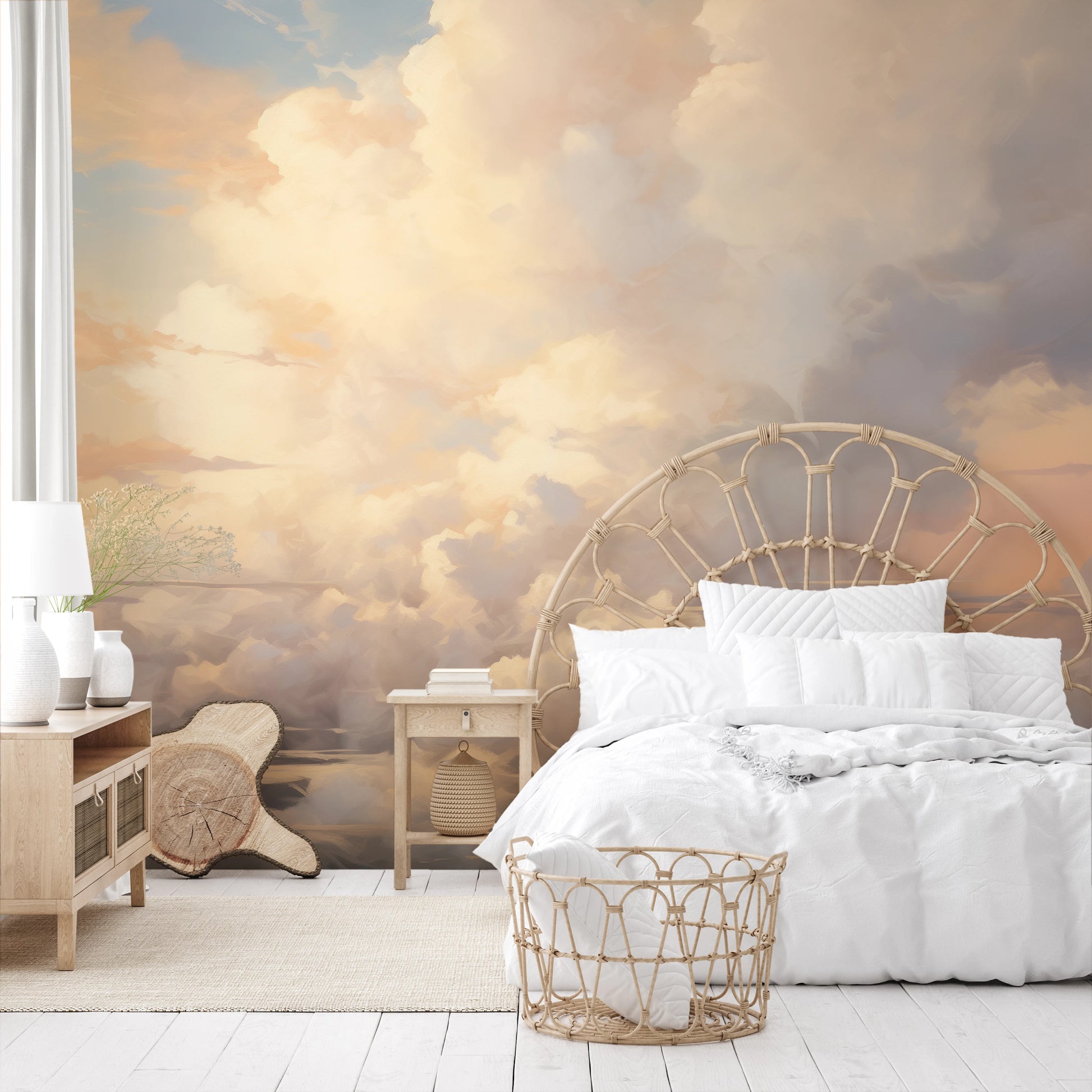 Fototapeta malowana o nazwie Daybreak Delight pokazana w aranżacji wnętrza.