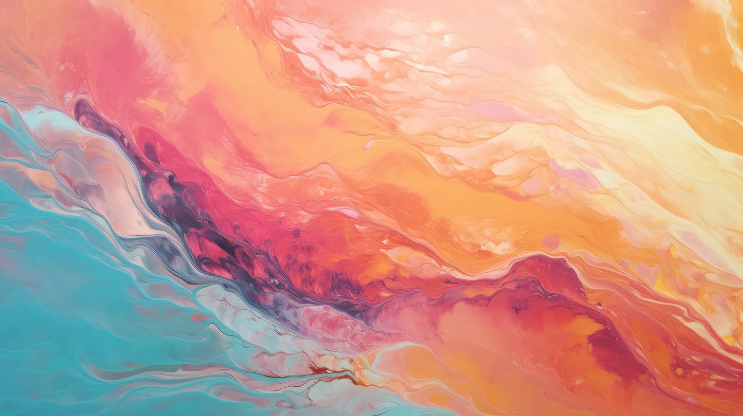 Prezentacja całego wzoru fototapety o nazwie Neptune's Flow