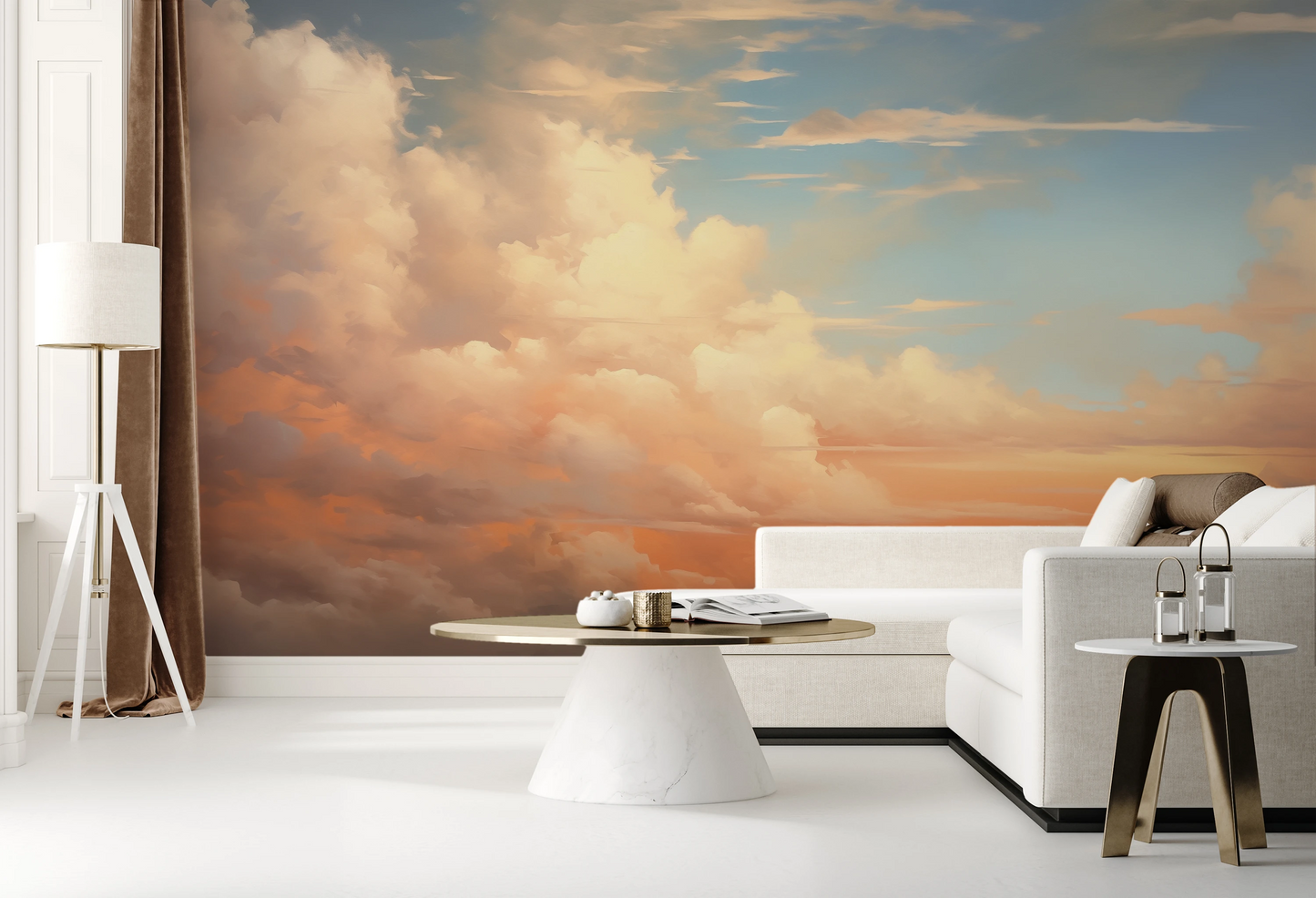 Fototapeta malowana o nazwie Tranquil Dawn #2 pokazana w aranżacji wnętrza.