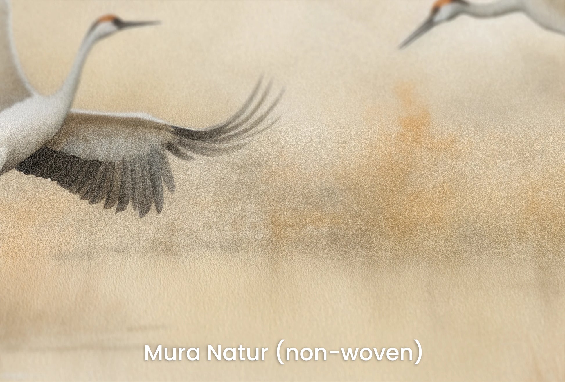Zbliżenie na artystyczną fototapetę o nazwie Harmony in Motion na podłożu Mura Natur (non-woven) - naturalne i ekologiczne podłoże.