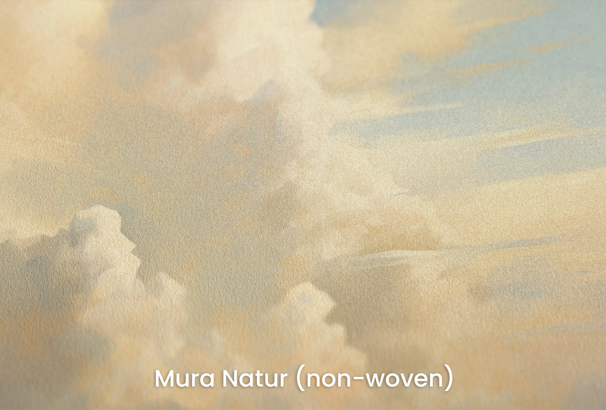 Zbliżenie na artystyczną fototapetę o nazwie Sunset Canvas na podłożu Mura Natur (non-woven) - naturalne i ekologiczne podłoże.