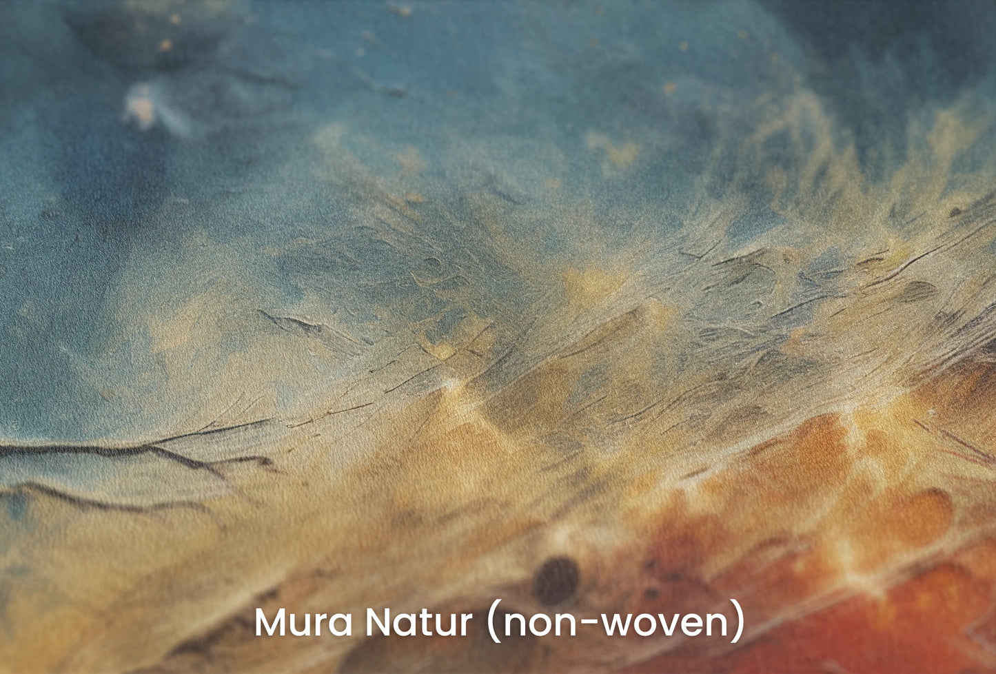 Zbliżenie na artystyczną fototapetę o nazwie Celestial Harmony na podłożu Mura Natur (non-woven) - naturalne i ekologiczne podłoże.