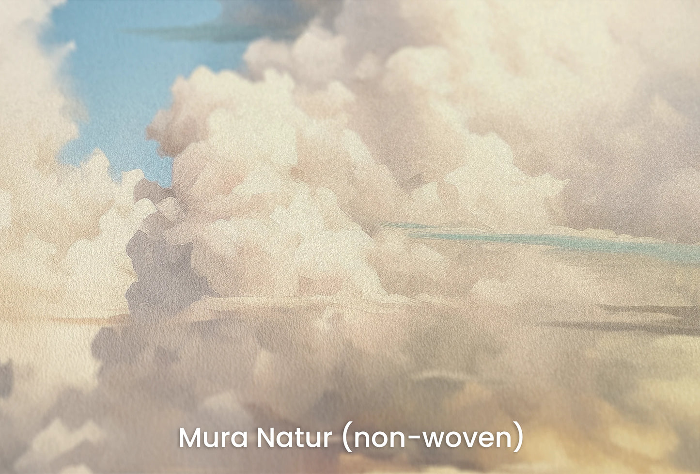 Zbliżenie na artystyczną fototapetę o nazwie Sunset Majesty na podłożu Mura Natur (non-woven) - naturalne i ekologiczne podłoże.