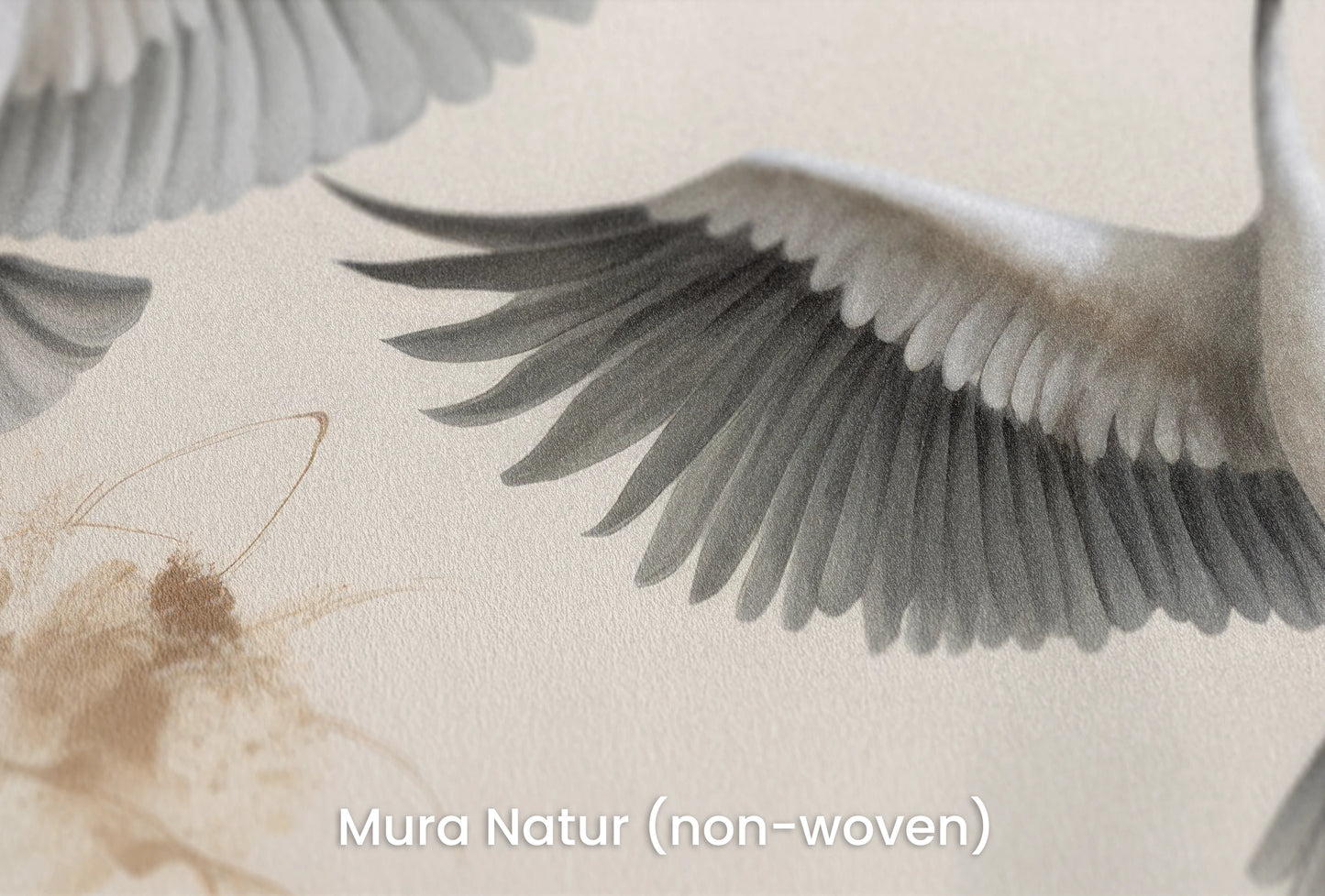 Zbliżenie na artystyczną fototapetę o nazwie Ascend in Harmony na podłożu Mura Natur (non-woven) - naturalne i ekologiczne podłoże.