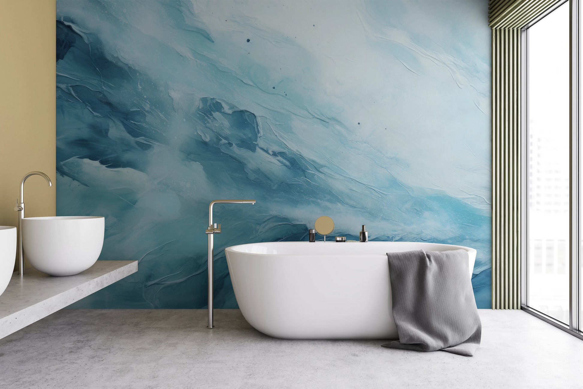 Fototapeta malowana o nazwie Terran Rise pokazana w aranżacji wnętrza.