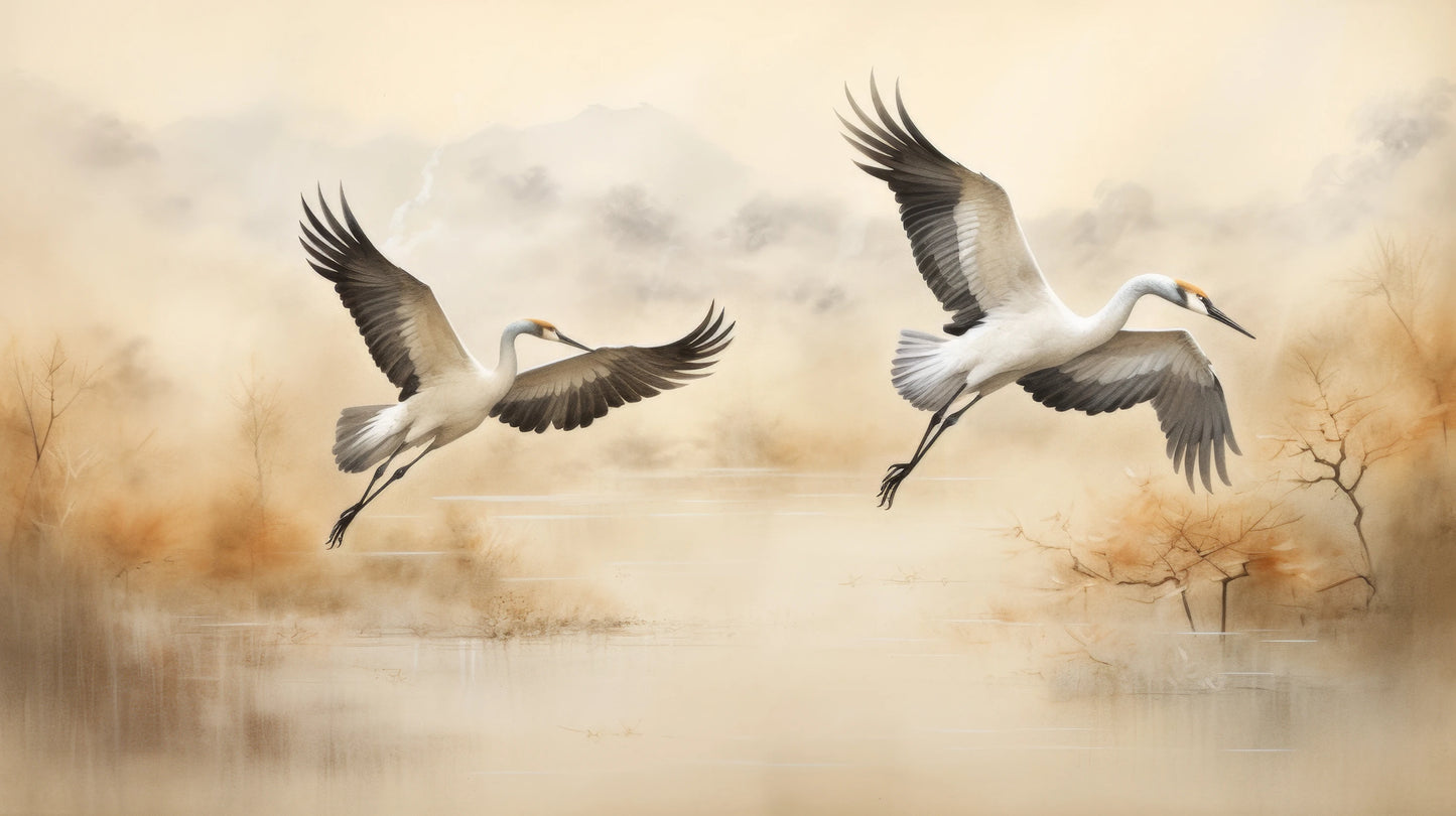 Prezentacja całego wzoru fototapety o nazwie Autumn Flight