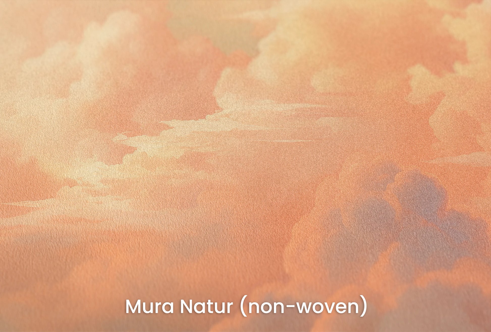 Zbliżenie na artystyczną fototapetę o nazwie Sunset Serenity na podłożu Mura Natur (non-woven) - naturalne i ekologiczne podłoże.