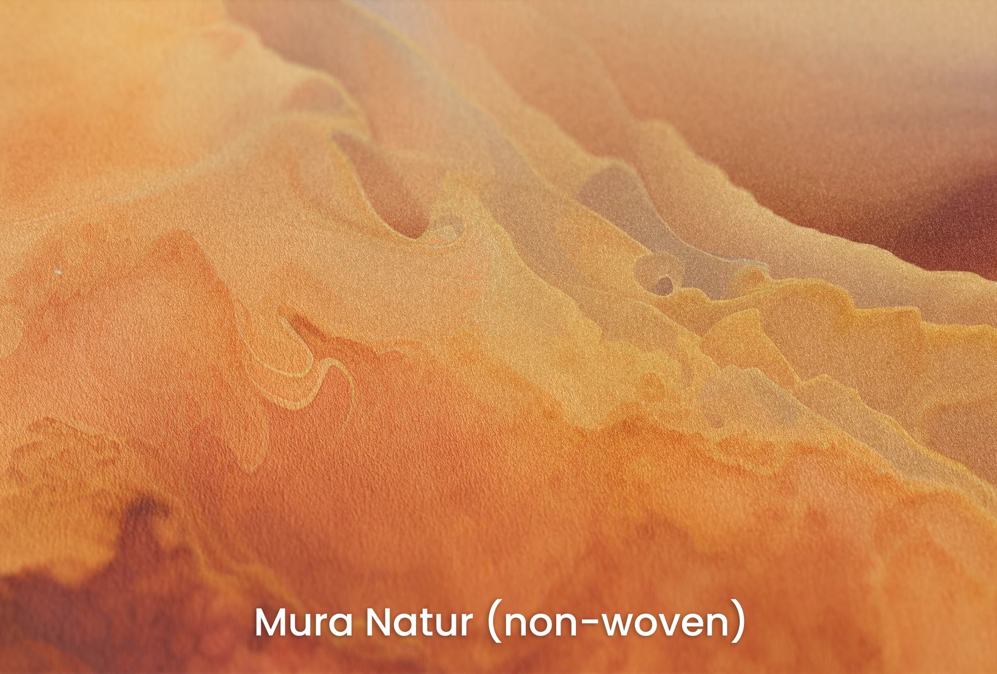 Zbliżenie na artystyczną fototapetę o nazwie Cratered Expanse na podłożu Mura Natur (non-woven) - naturalne i ekologiczne podłoże.