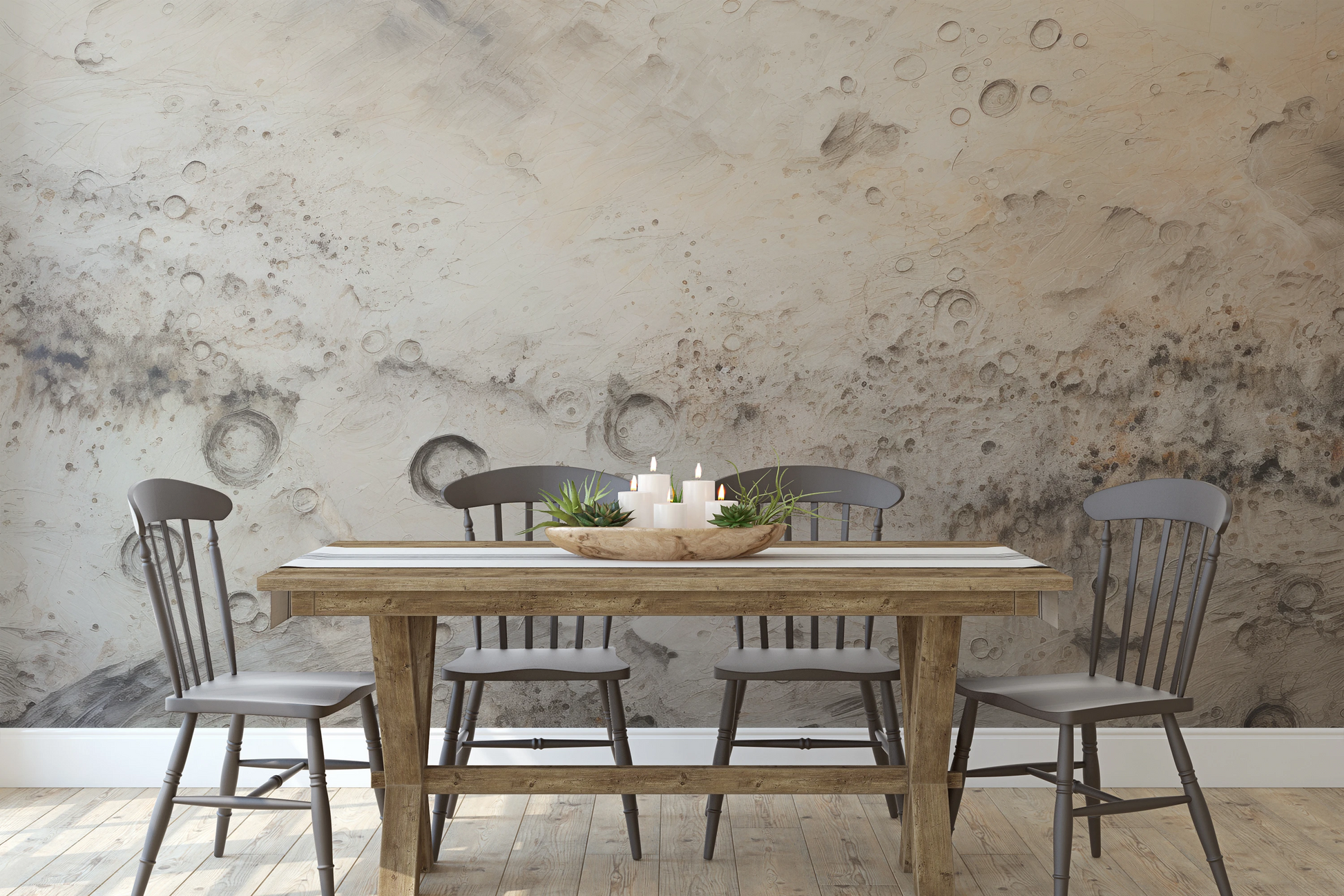 Fototapeta malowana o nazwie Jupiter's Swirl pokazana w aranżacji wnętrza.