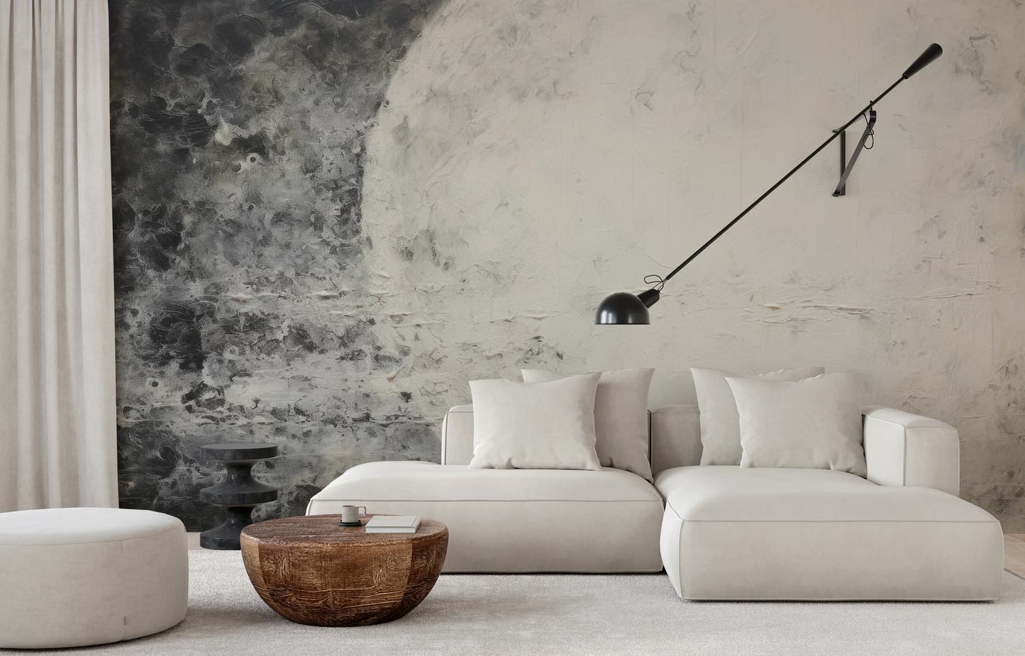 Fototapeta malowana o nazwie Jupiter's Watch pokazana w aranżacji wnętrza.