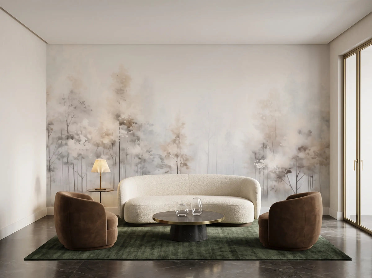 WINTER FROST FOREST MURAL