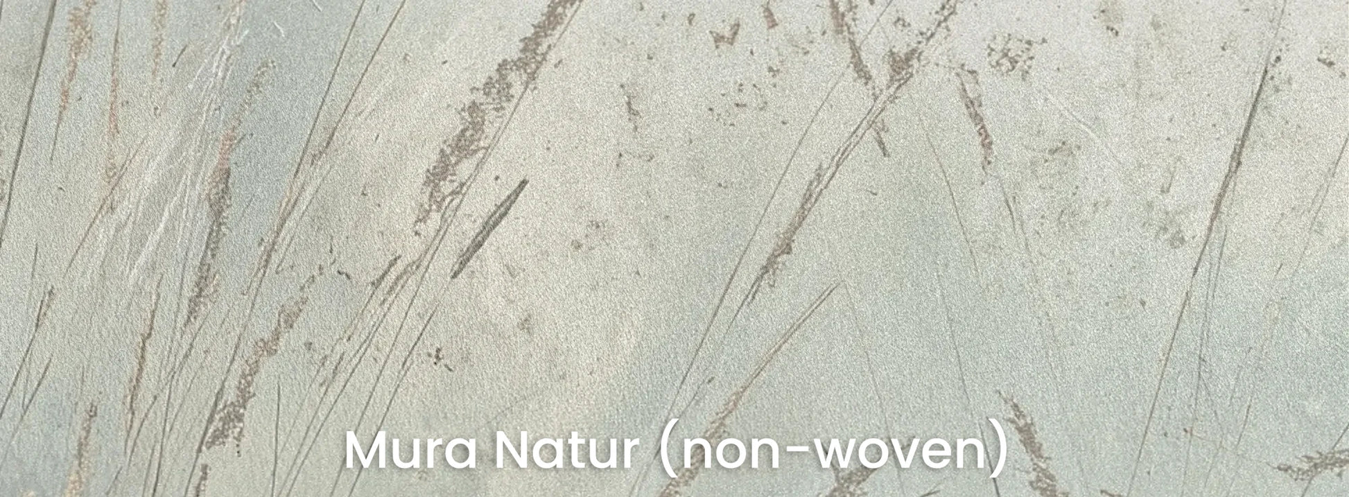 Zbliżenie na fototapetę SILVER WHISPERS - tapeta z mglistymi trawami o świcie na naturalnym podłożu ekologicznym.