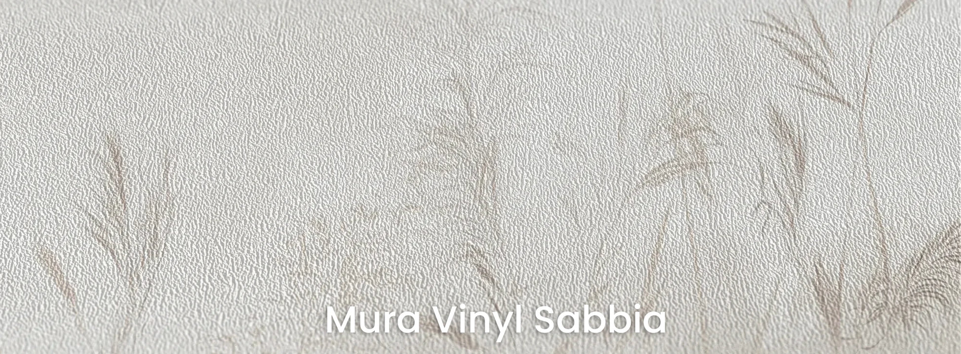 Zbliżenie na fototapetę REED SYMPHONY - tapeta z mglistymi trawami w szarościach na podłożu o strukturze ziarna piasku.