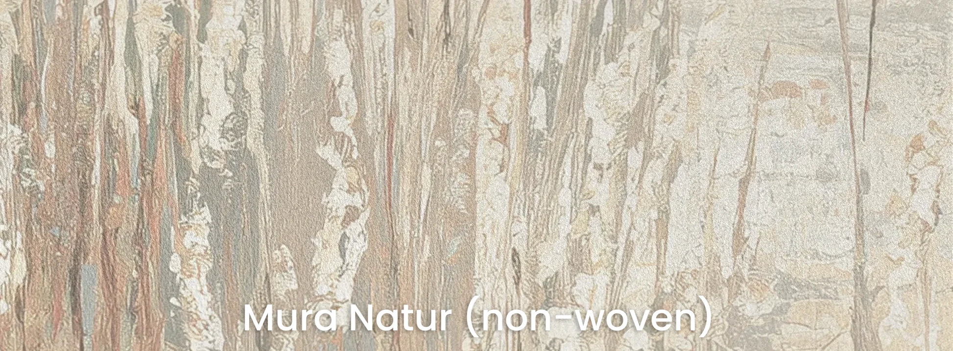Zbliżenie na fototapetę FROSTED CANVAS - tapeta z delikatną abstrakcją traw na naturalnym podłożu ekologicznym.