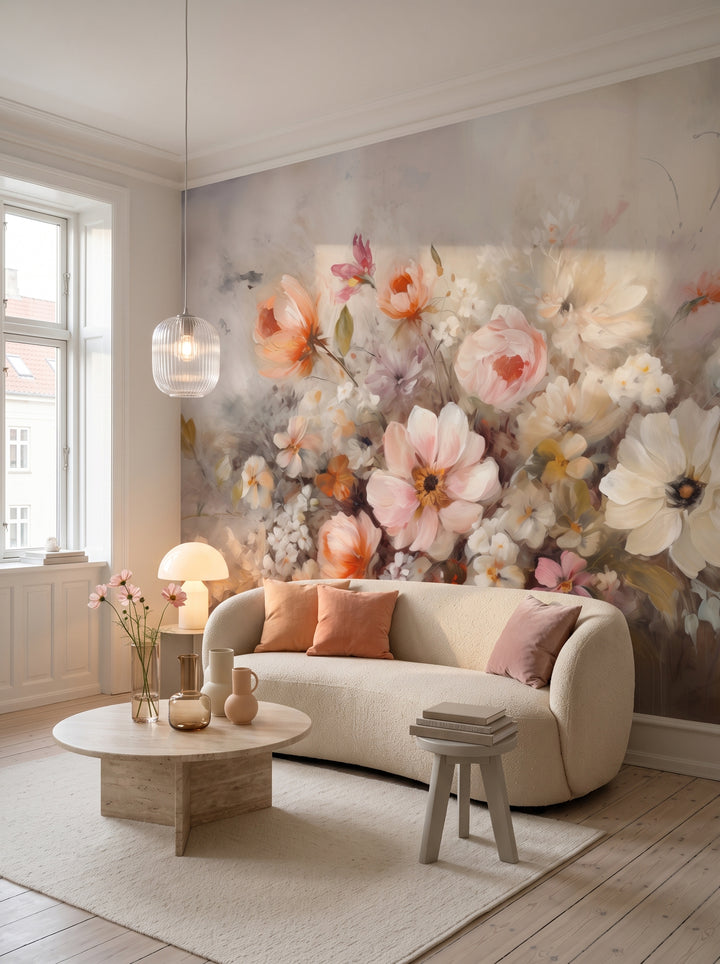 Fototapeta artystyczna o nazwie Pastel Dream w aranżacji wnętrza: studio w kopenhaskiej kamienicy.