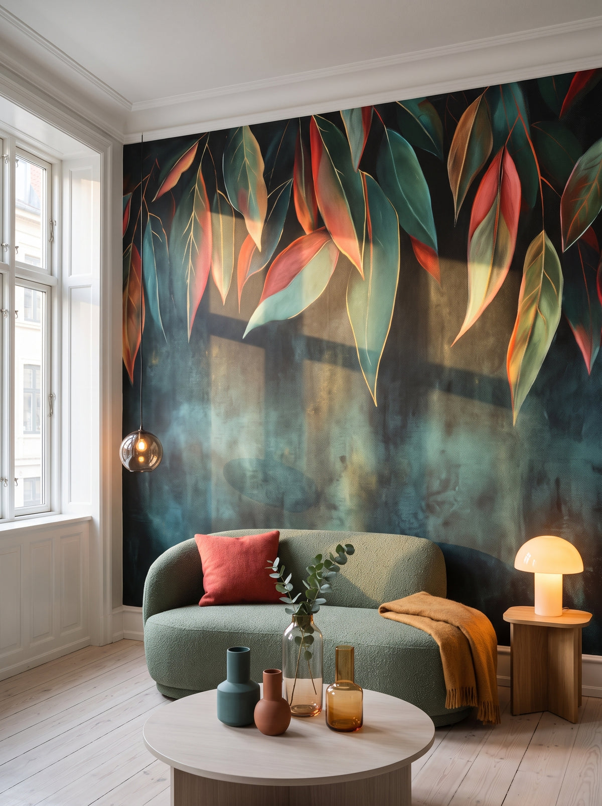 Fototapeta artystyczna o nazwie Vibrant Fall w aranżacji wnętrza: studio w kopenhaskim apartamencie.