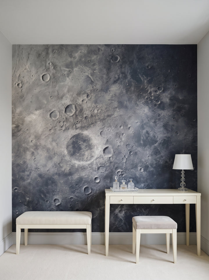 Fototapeta artystyczna o nazwie Lunar Silence #2 w aranżacji wnętrza: garderoba w stylu Hollywood Regency.