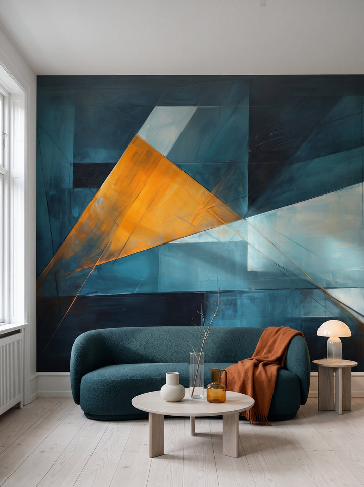 Fototapeta artystyczna o nazwie Citrus Slice w aranżacji wnętrza: studio w kopenhaskiej kamienicy.