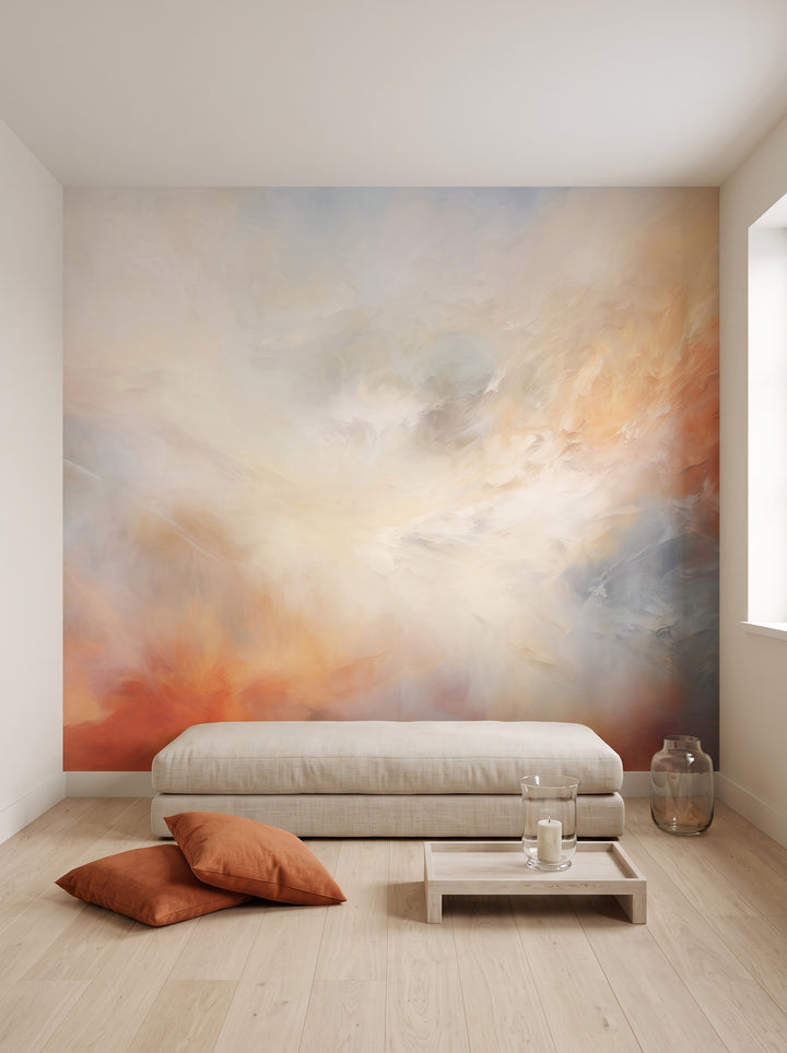 Fototapeta artystyczna o nazwie FIRST LIGHT w aranżacji wnętrza: prywatny pokój wellness.