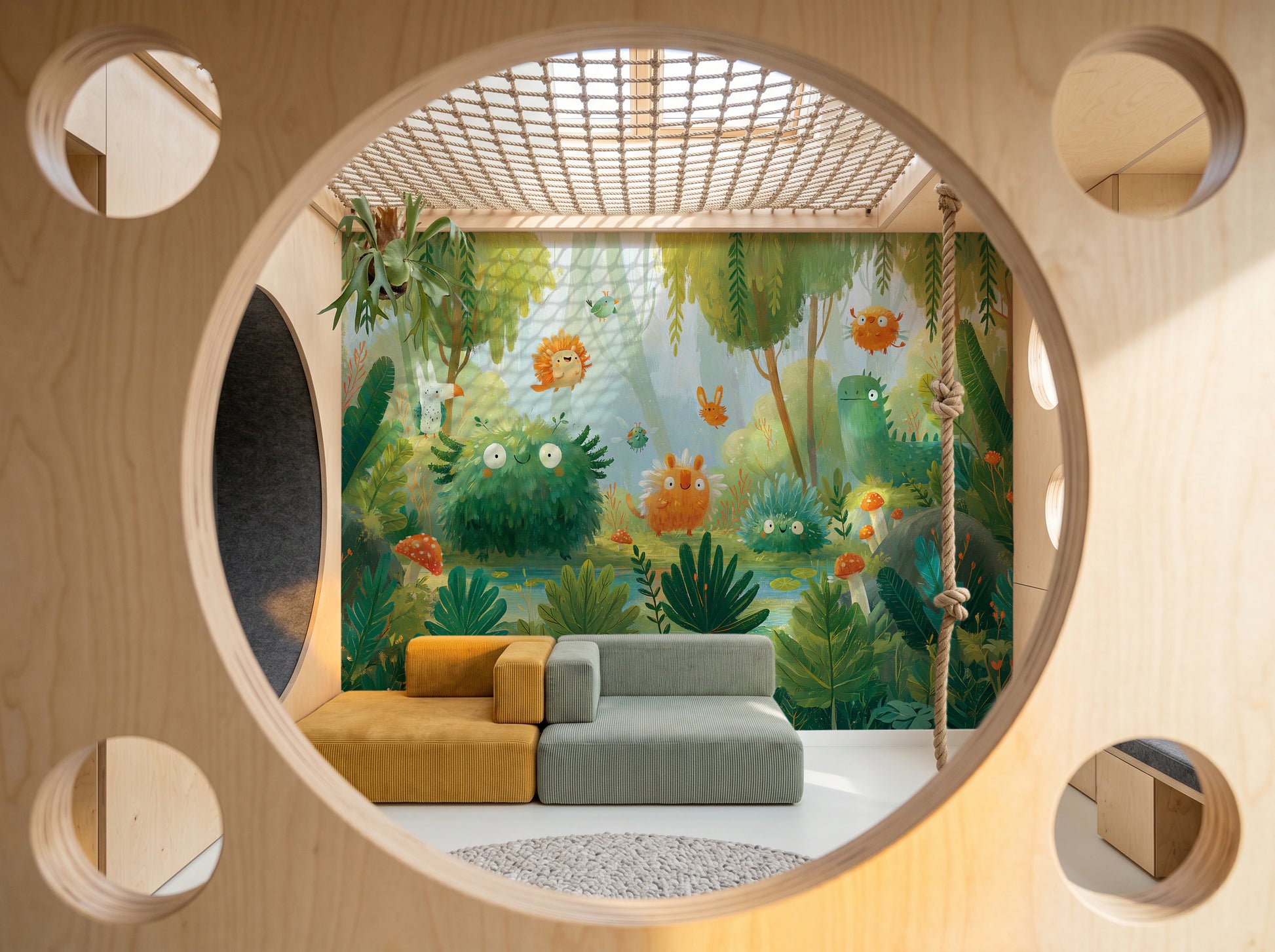 MOSSY POND - malowany las pełen puchatych stworków — PLAYROOM