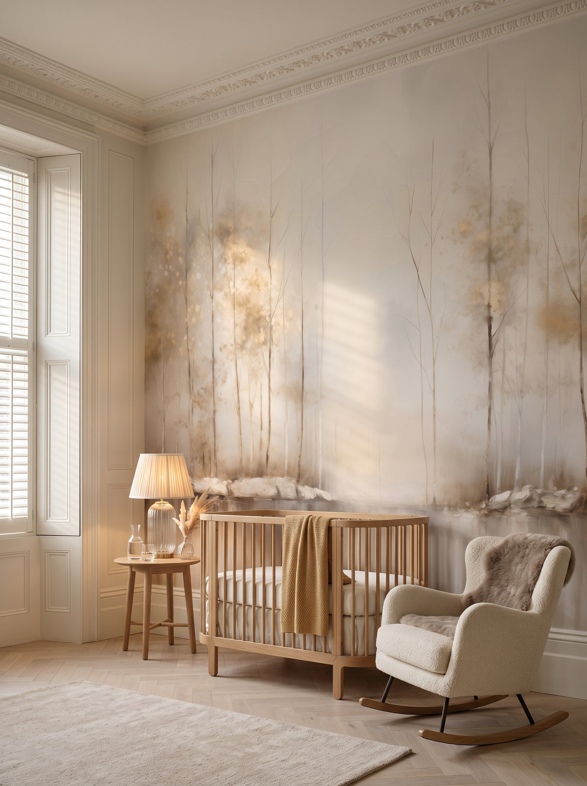 GOLDEN MIST AT DAWN MURAL