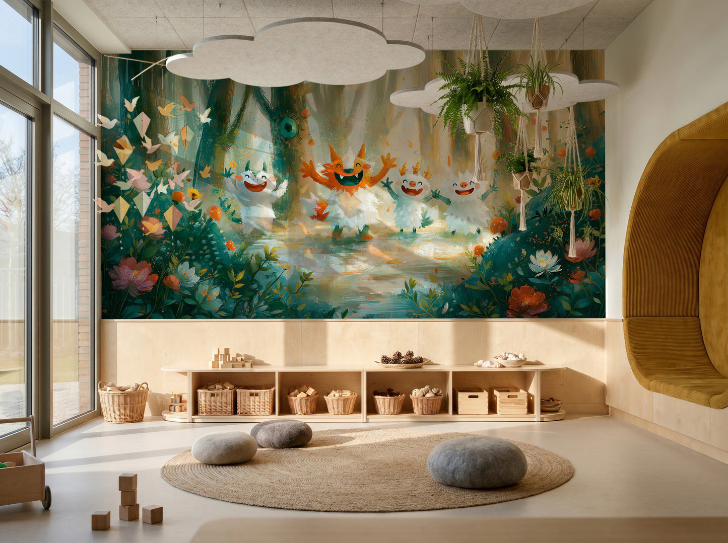 MERRY SPRITES - malowana leśna polana z wesołymi stworkami — KIDS — Playroom 02
