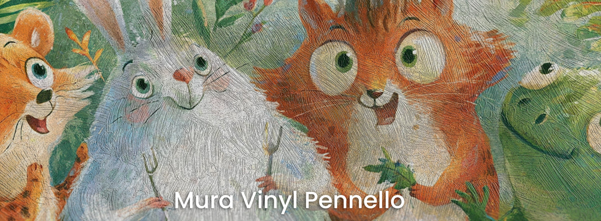 FERN TRAIL TROOP - tapeta z leśnymi zwierzętami — Mura Pennello