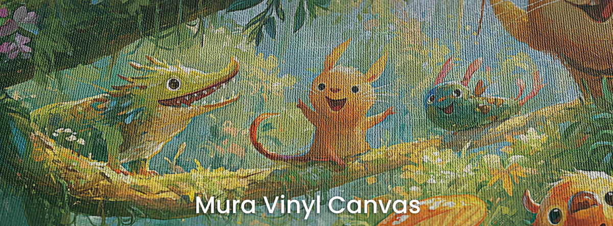MOSSY BRANCH CROWD - bajkowy las pełen leśnych stworków — Mura Canvas