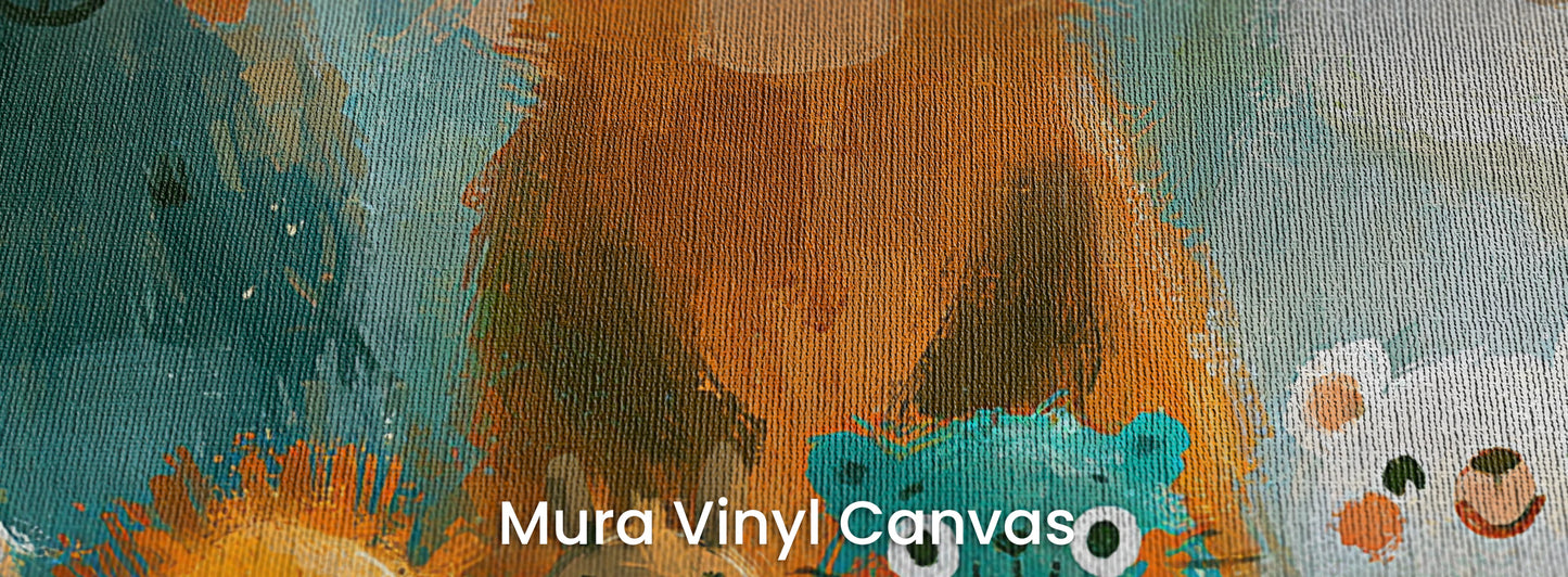 SUNLIT CLEARING - tapeta z leśnymi zwierzętami na polanie — Mura Canvas