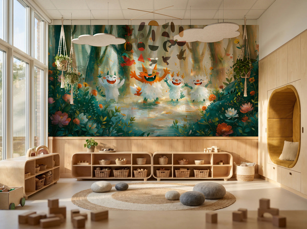MERRY SPRITES - malowana leśna polana z wesołymi stworkami — KIDS — Playroom 03