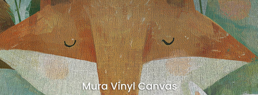 SLEEPY THICKET - tapeta z leśnymi zwierzętami dla dzieci — Mura Canvas