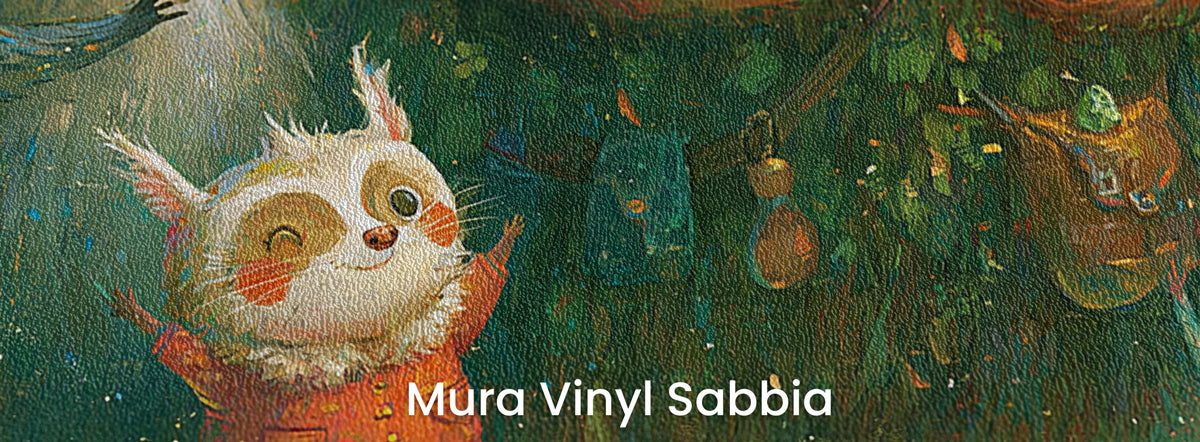 BRAMBLE CHOIR - tapeta z leśnymi zwierzętami dla dzieci — Mura Sabbia