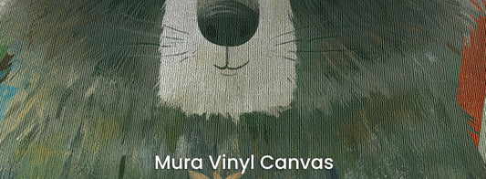 WOODLAND HUDDLE - tapeta z leśnymi zwierzętami dla dzieci — Mura Canvas