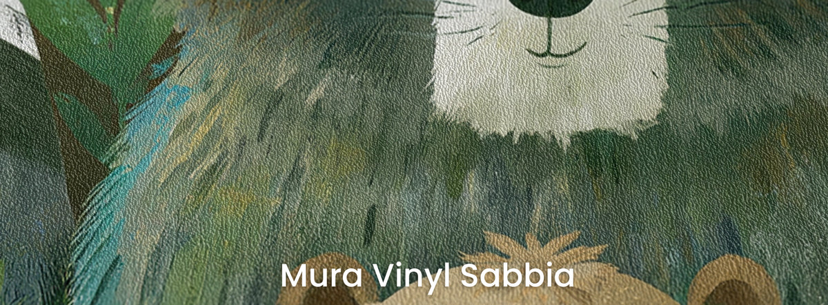 WOODLAND HUDDLE - tapeta z leśnymi zwierzętami dla dzieci — Mura Sabbia