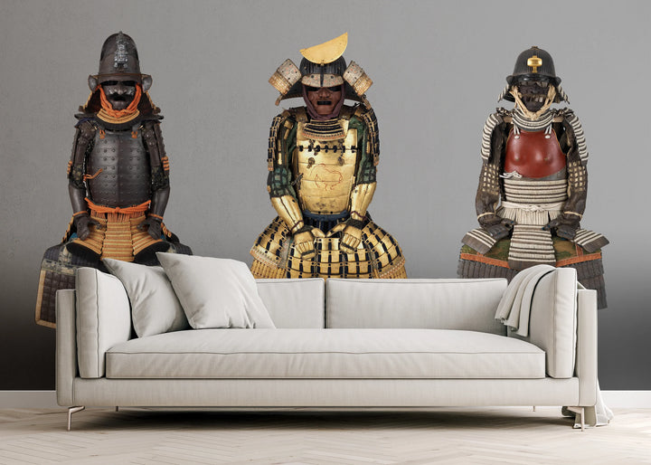 Japanische Rüstungen – Gusoku, Yoroi, Morohada-Nugi-Dō Gusoku, Nimaidō Gusoku, Haramaki – 1600–1800 – als Fototapeten