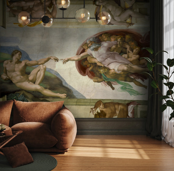 Photo wallpaper "The Creation of Adam" di Michelangelo (1511-1512)