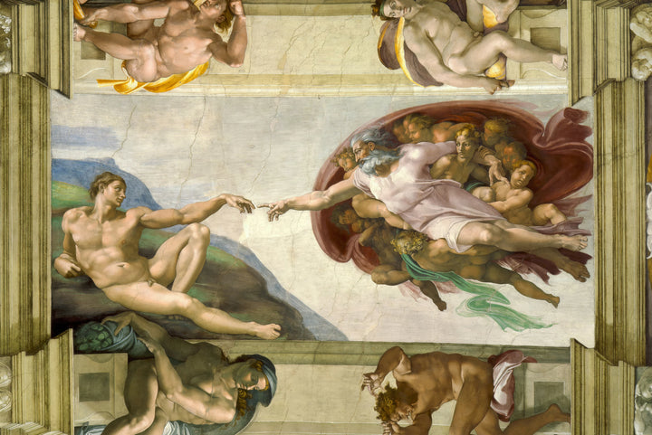 Photo wallpaper "The Creation of Adam" di Michelangelo (1511-1512)