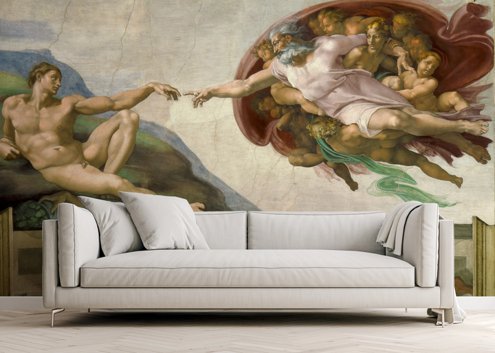 Photo wallpaper "The Creation of Adam" di Michelangelo (1511-1512)