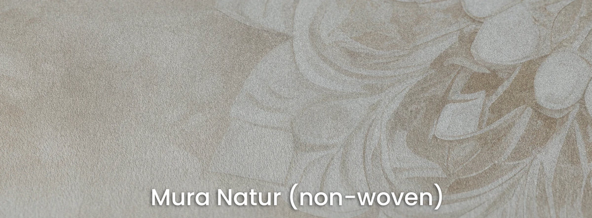 MAJESTIC BLOOM LIGHT - tapeta boho do sypialni z mandalą w fakturze tynku — Mura Natur