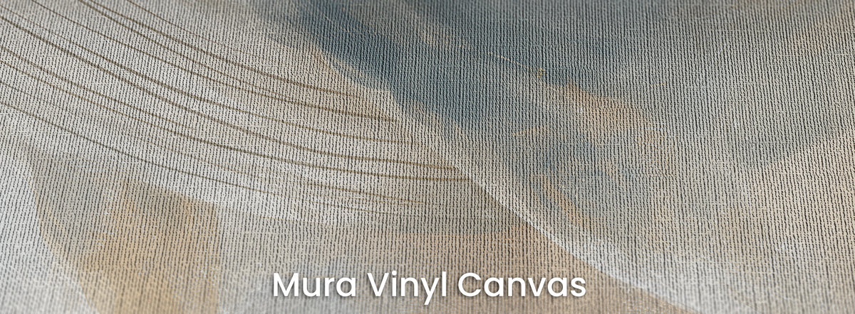 ABOVE THE TIDE auf dem Trägermaterial Mura Vinyl Canvas – Bauchstreifen des Wals auf der Struktur natürlicher Leinwand