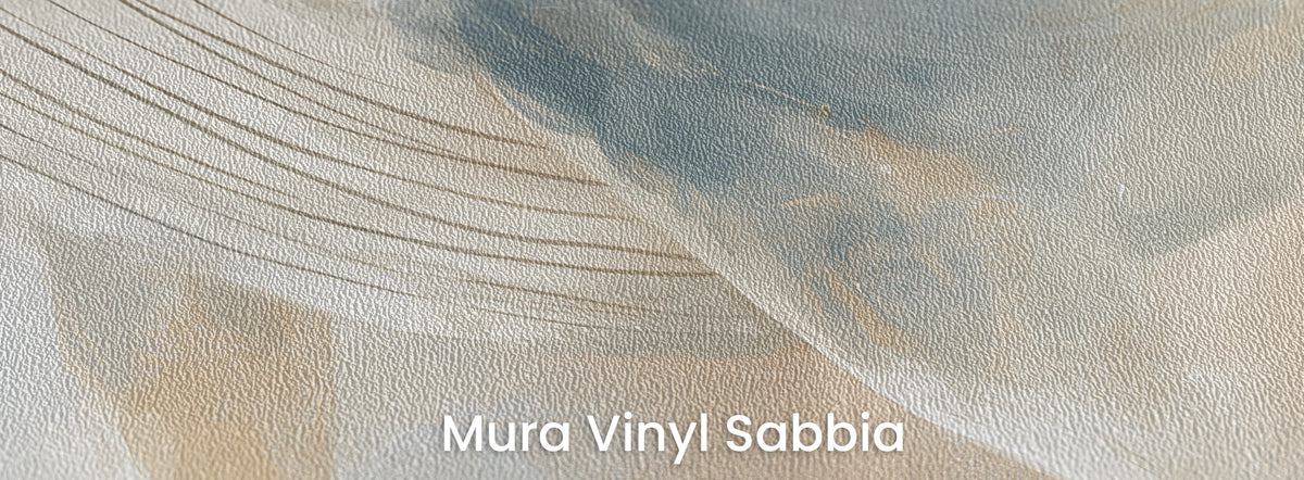 ABOVE THE TIDE auf dem Trägermaterial Mura Vinyl Sabbia – ausgeprägte, grobe Sandkörnung