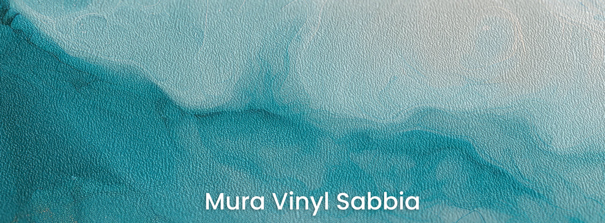 AERIAL ATOLL sur le support Mura Vinyl Sabbia : bord du courant blanc sur gros grain de sable