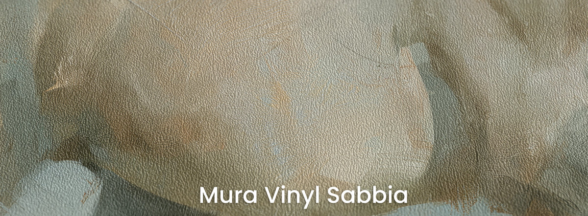 AIRBORNE GREY auf dem Trägermaterial Mura Vinyl Sabbia – Flanke des Pferdes auf ausgeprägter, grober Sandkörnung