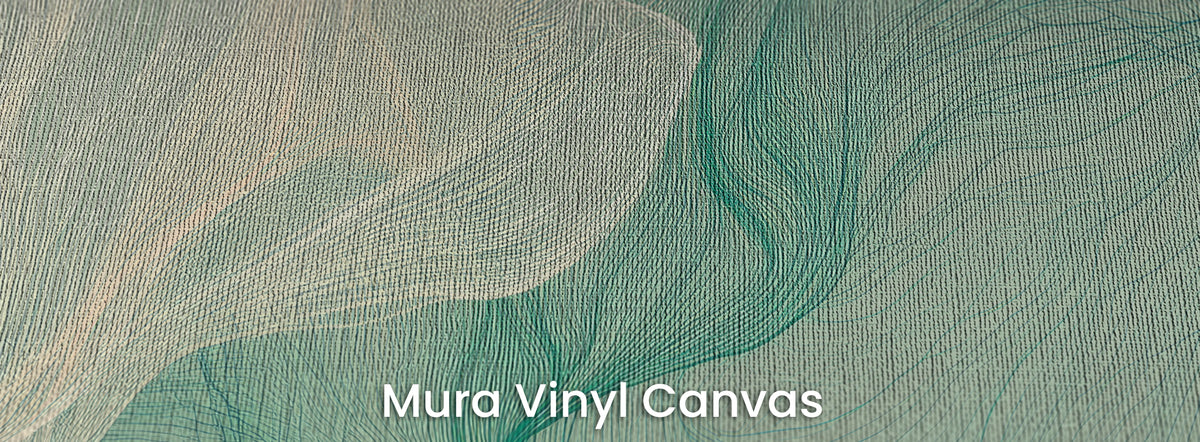ALOE SHAWL na podłożu Mura Vinyl Canvas – płócienna faktura