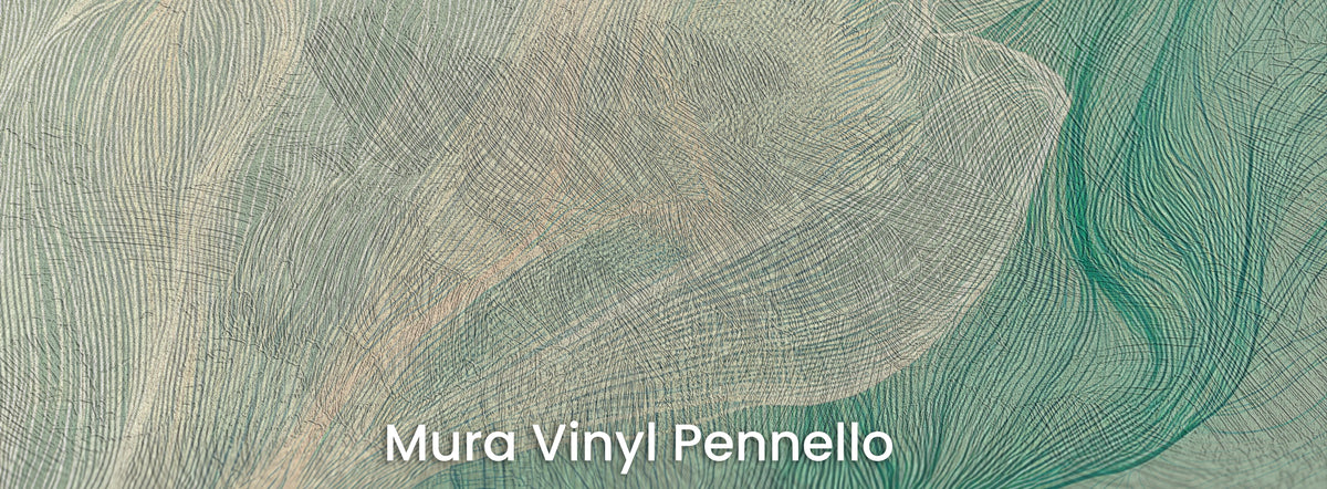 ALOE SHAWL na podłożu Mura Vinyl Pennello – widoczne pociągnięcia pędzla