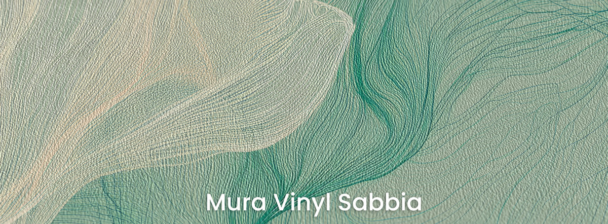 ALOE SHAWL na podłożu Mura Vinyl Sabbia – piaskowa faktura