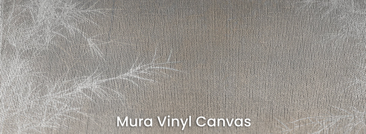 BAMBOO AND BONE auf dem Trägermaterial Mura Vinyl Canvas – Leinwandstruktur