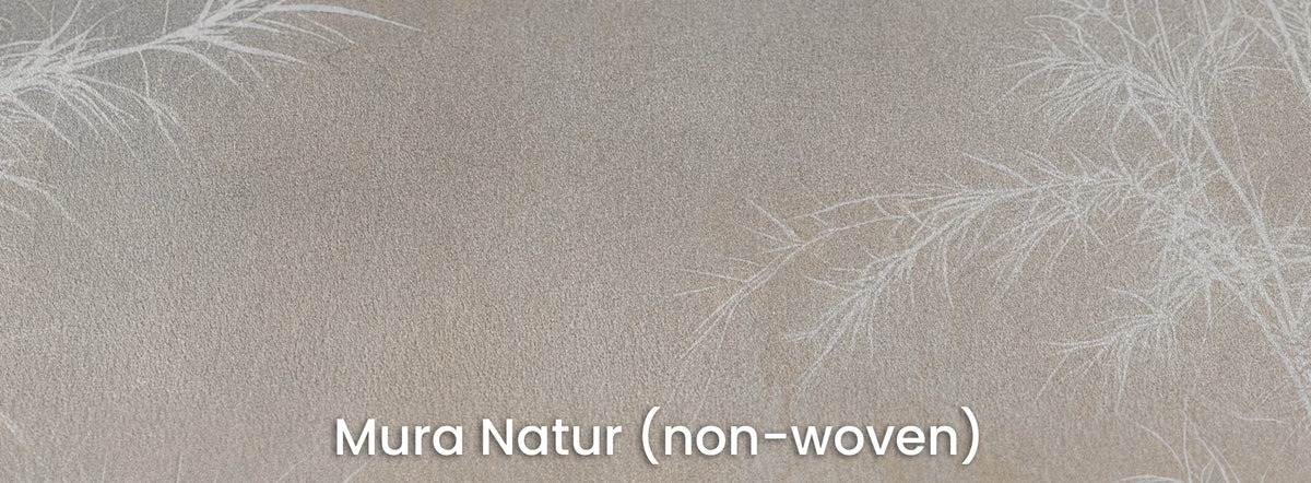 BAMBOO AND BONE auf dem Trägermaterial Mura Natur – matte Vliesstruktur