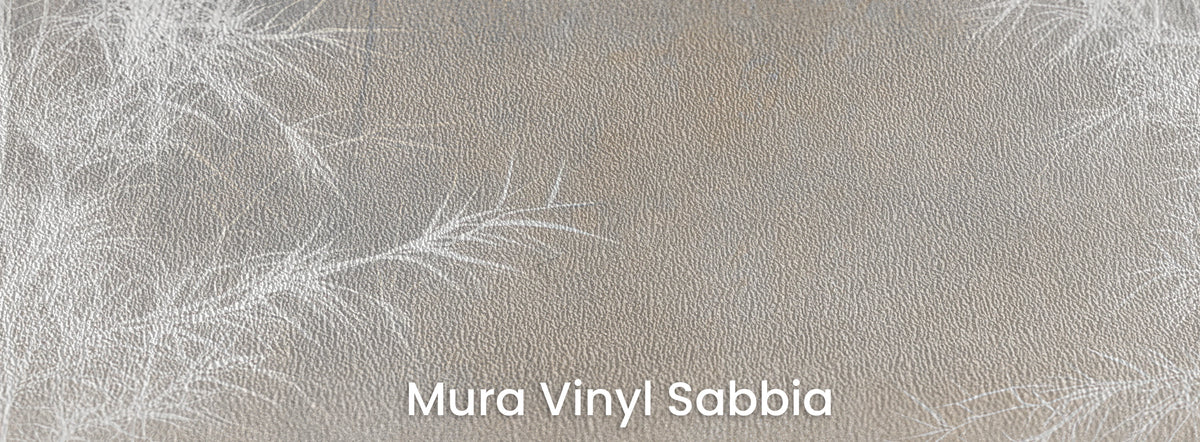 BAMBOO AND BONE auf dem Trägermaterial Mura Vinyl Sabbia – grobe Sandkörnung